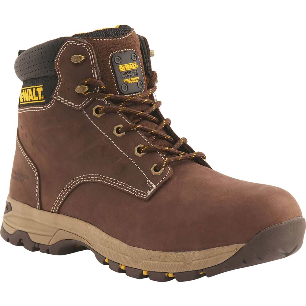 Image of DeWalt Carbon Safety Hiker Work Boots Size 7 Brown
