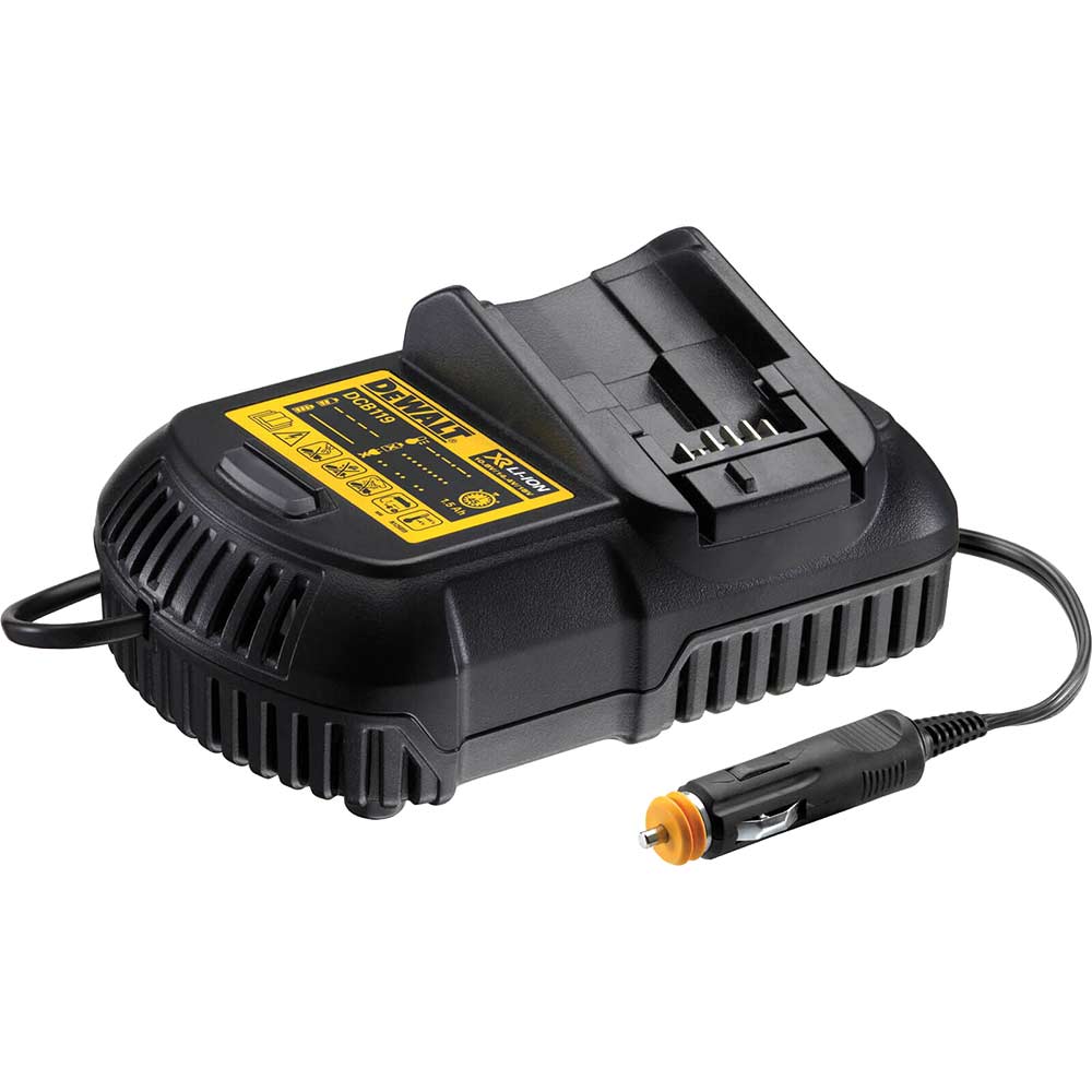 DeWalt DCB119 XR Cordless Battery Car Charger for 10.8v, 14.4v & 18v Batteries