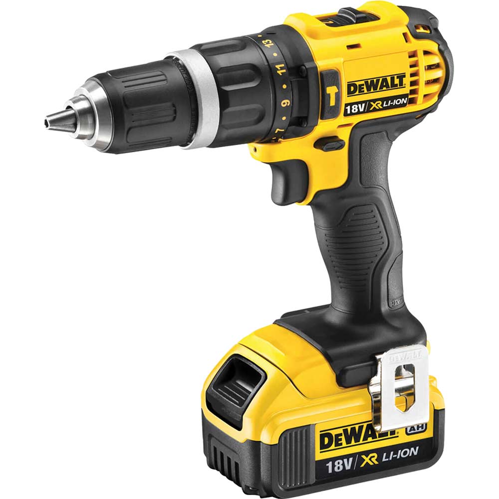 DeWalt DCD785M2 18v Cordless XR Compact 2 Speed Combi Drill with 2 Lithium Ion Batteries 4ah