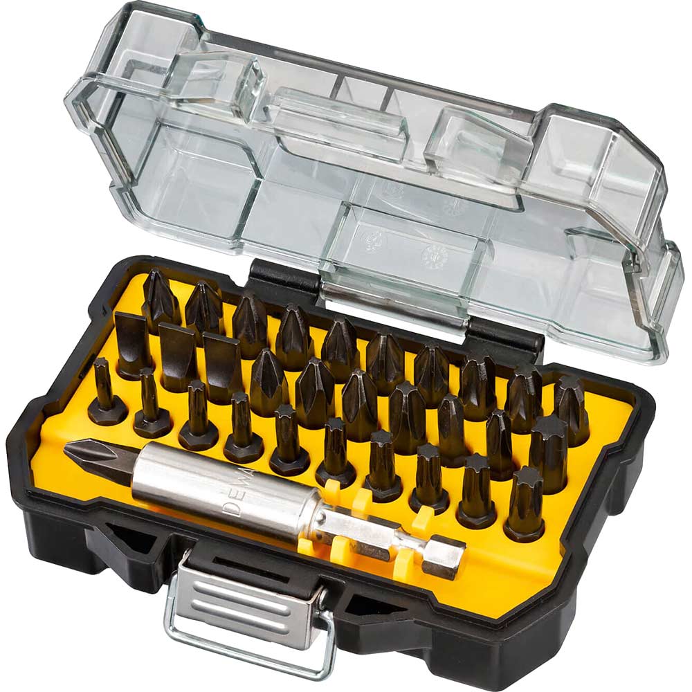 Image of DeWalt 32 Piece Impact Screwdriver Bit Set Pozi / Phillips / Slotted / Torx