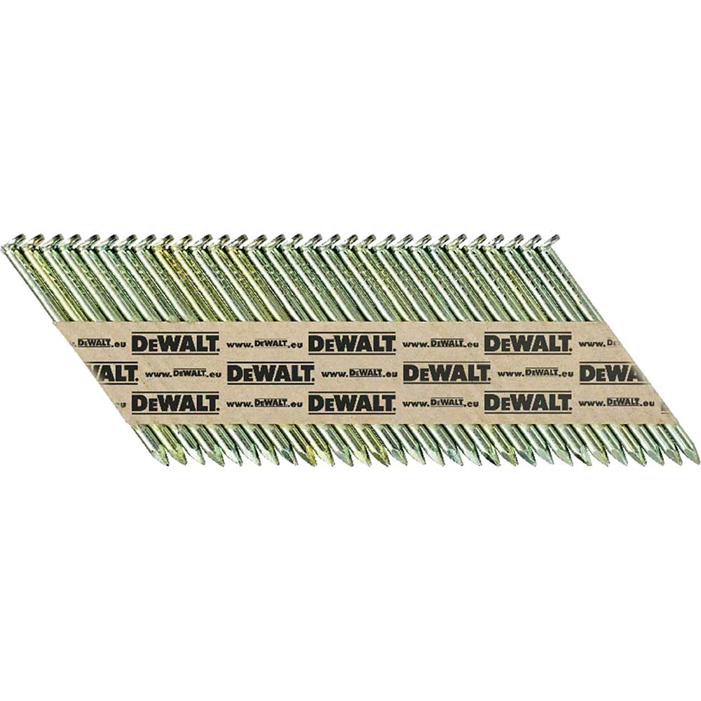 Dewalt 90mm x 3.1mm Smooth Galvanised 34 Degree Nails Pack of 2200