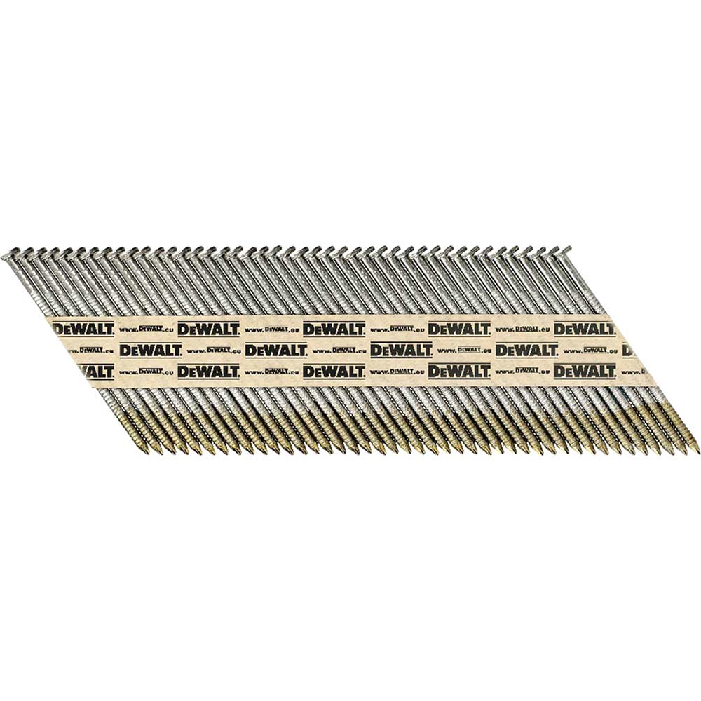 Image of Dewalt 63mm x 2.8mm Ring Shank Stainless Steel 34 Degree Nails Pack of 1100