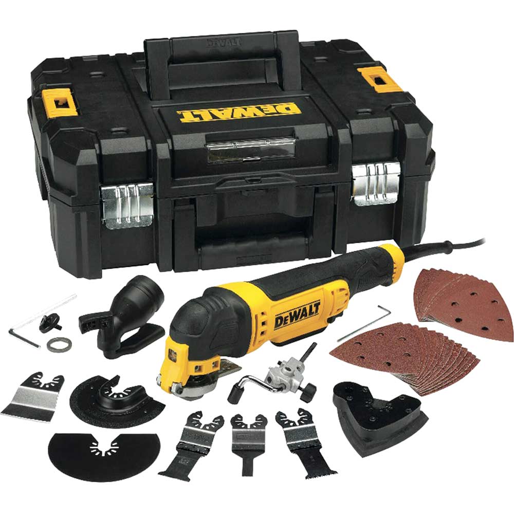 Image of Dewalt DWE315KT Electric Multi Tool + 38 Accessories 300w 240v