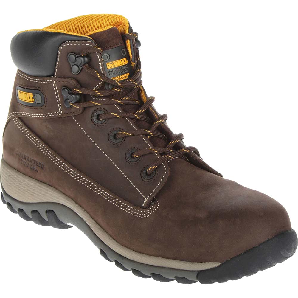 DeWalt Hammer Nubuck Safety Work Boots Brown Size 6