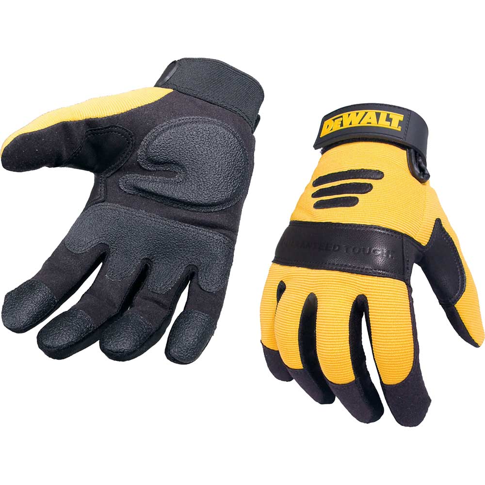 Image of DeWalt Performance 2 Synthetic Padded Leather Palm Gloves Large
