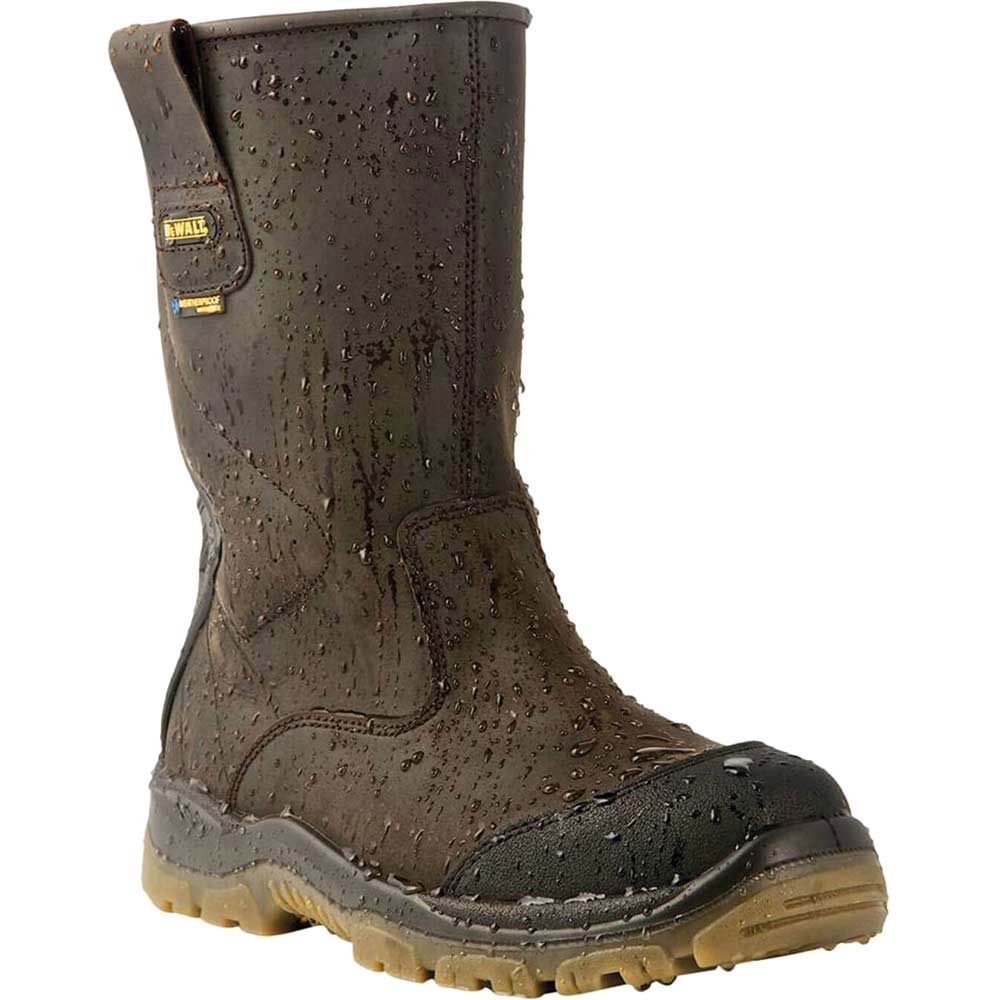 Image of DeWalt Tungsten S3 Rigger Work Boots Size 7 Brown