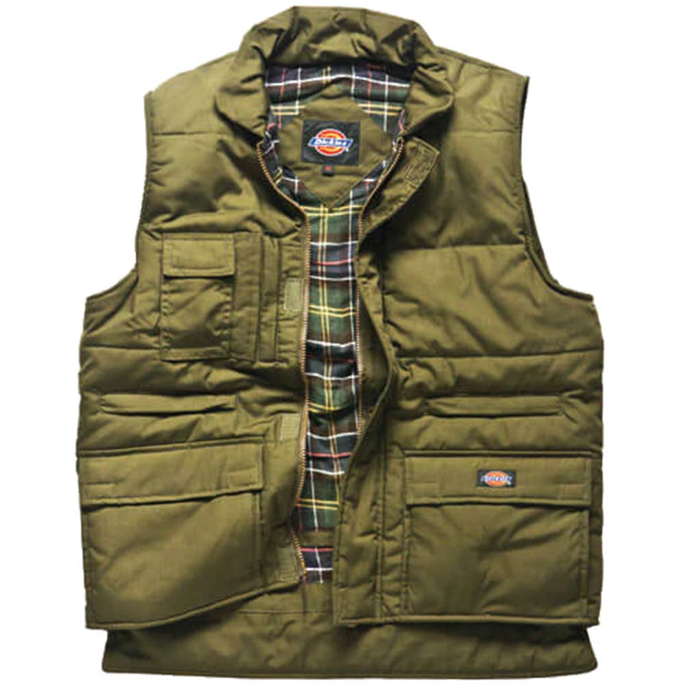 Dickies Mens Professional Combat Bodywarmer Olive Green Small