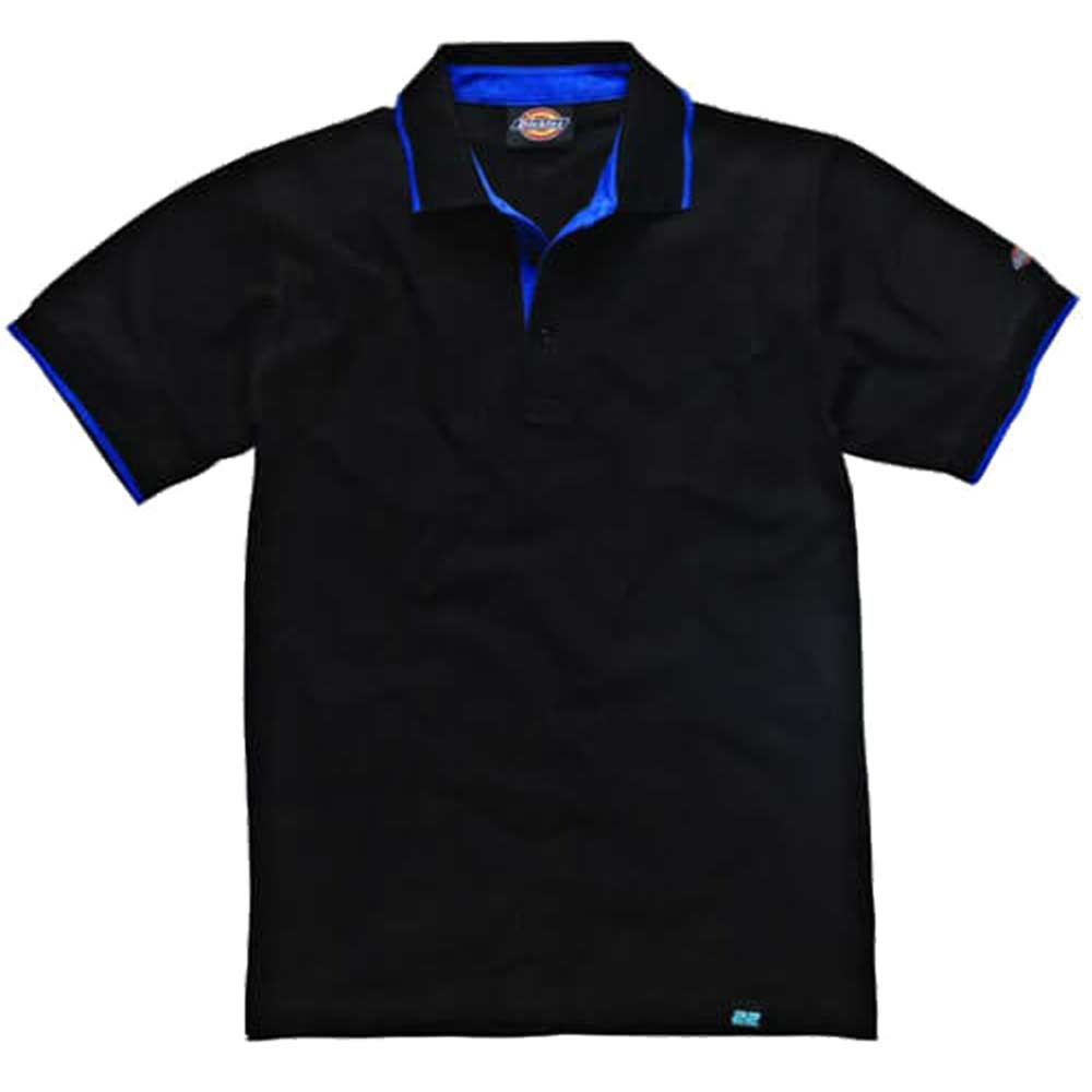 Dickies Mens Anvil Polo Shirt Black Medium