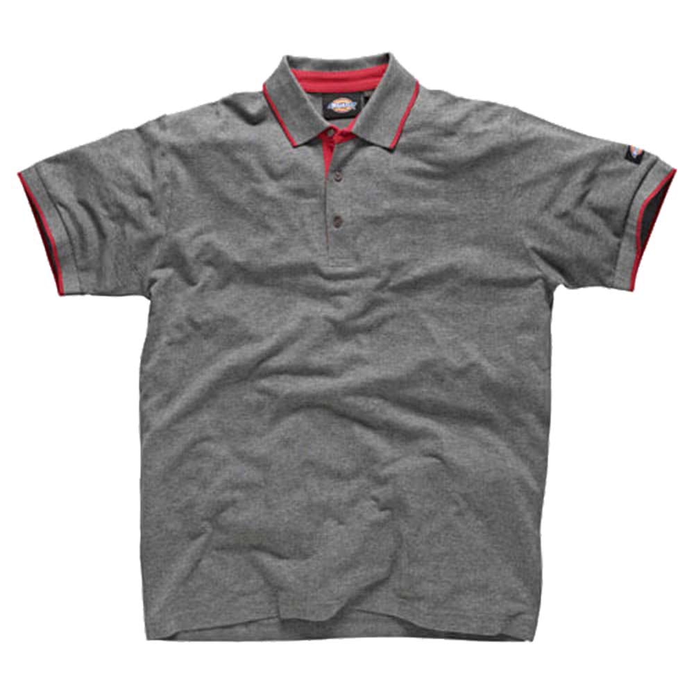 Image of Dickies Mens Anvil Polo Shirt Grey Small