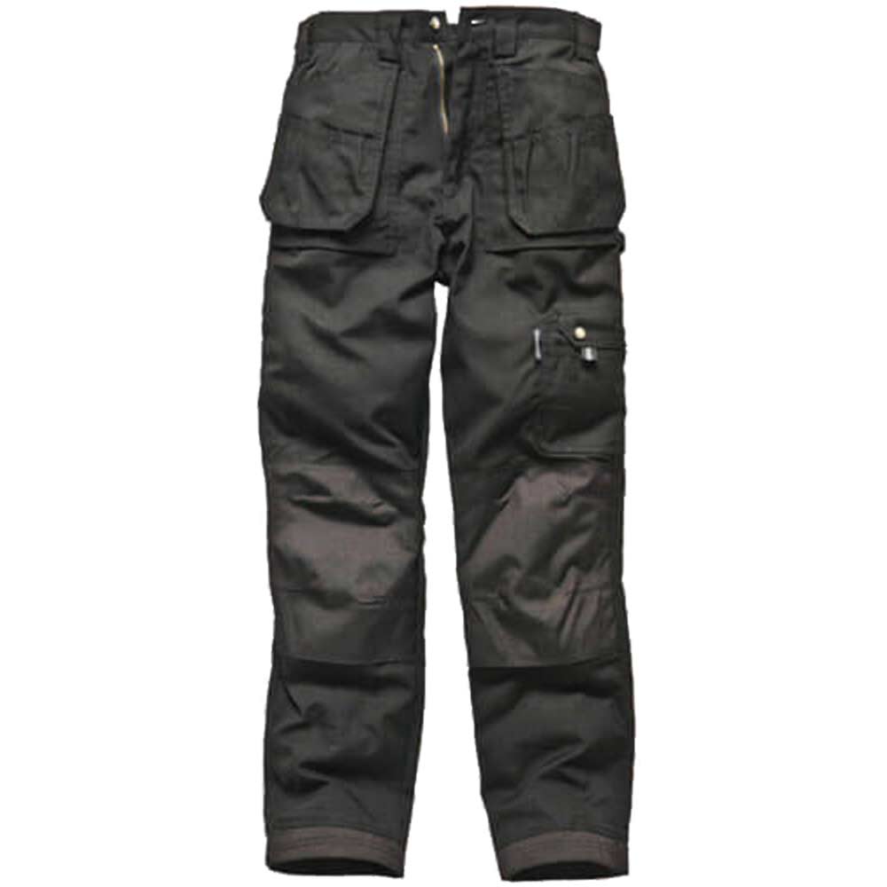 Dickies Mens Eisenhower Multi Pocket Work Trousers Black 32" Waist & 32" Leg