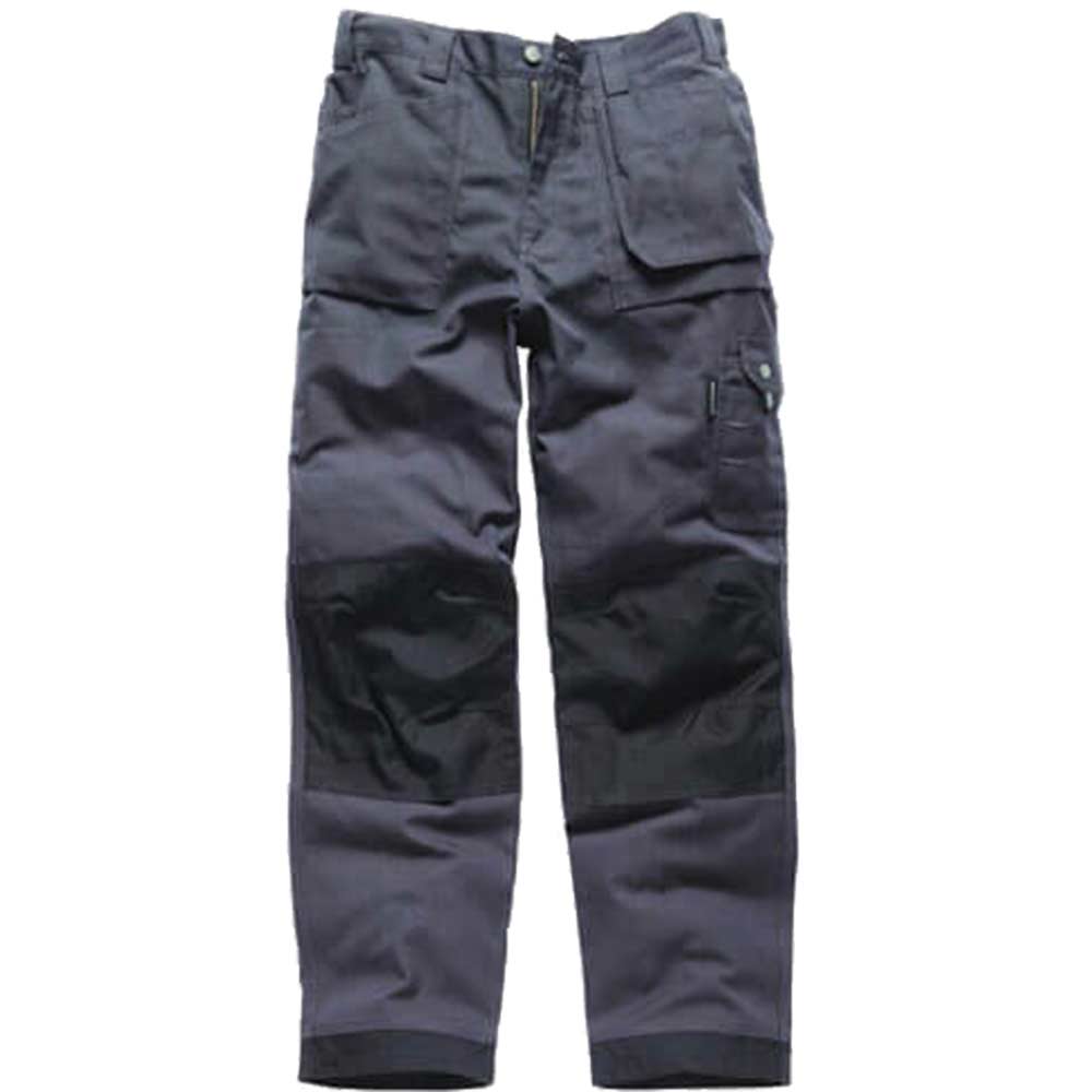 Dickies Mens Eisenhower Multi Pocket Work Trousers Grey 33" Waist 34" Leg