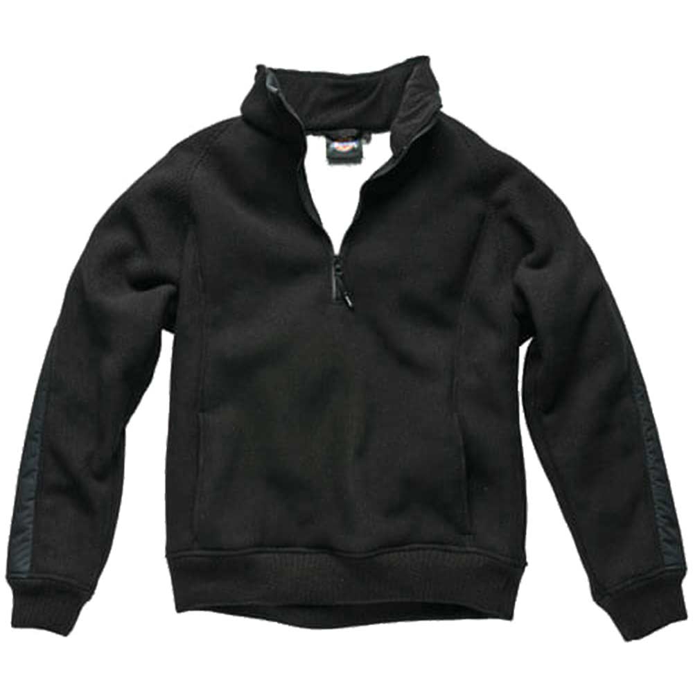 Dickies Mens Eisenhower Fleece Pullover Black Large