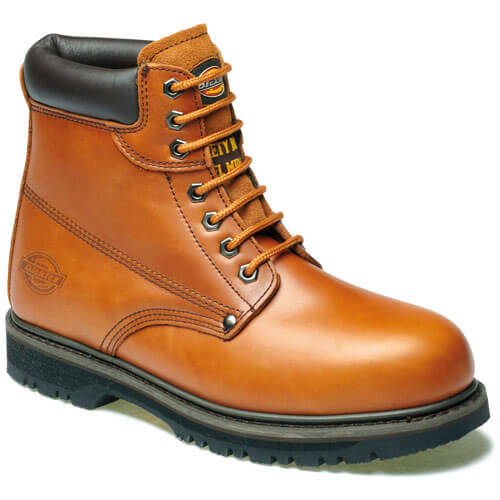 Dickies Mens Cleveland Super Safety Work Boots Chestnut Size 12
