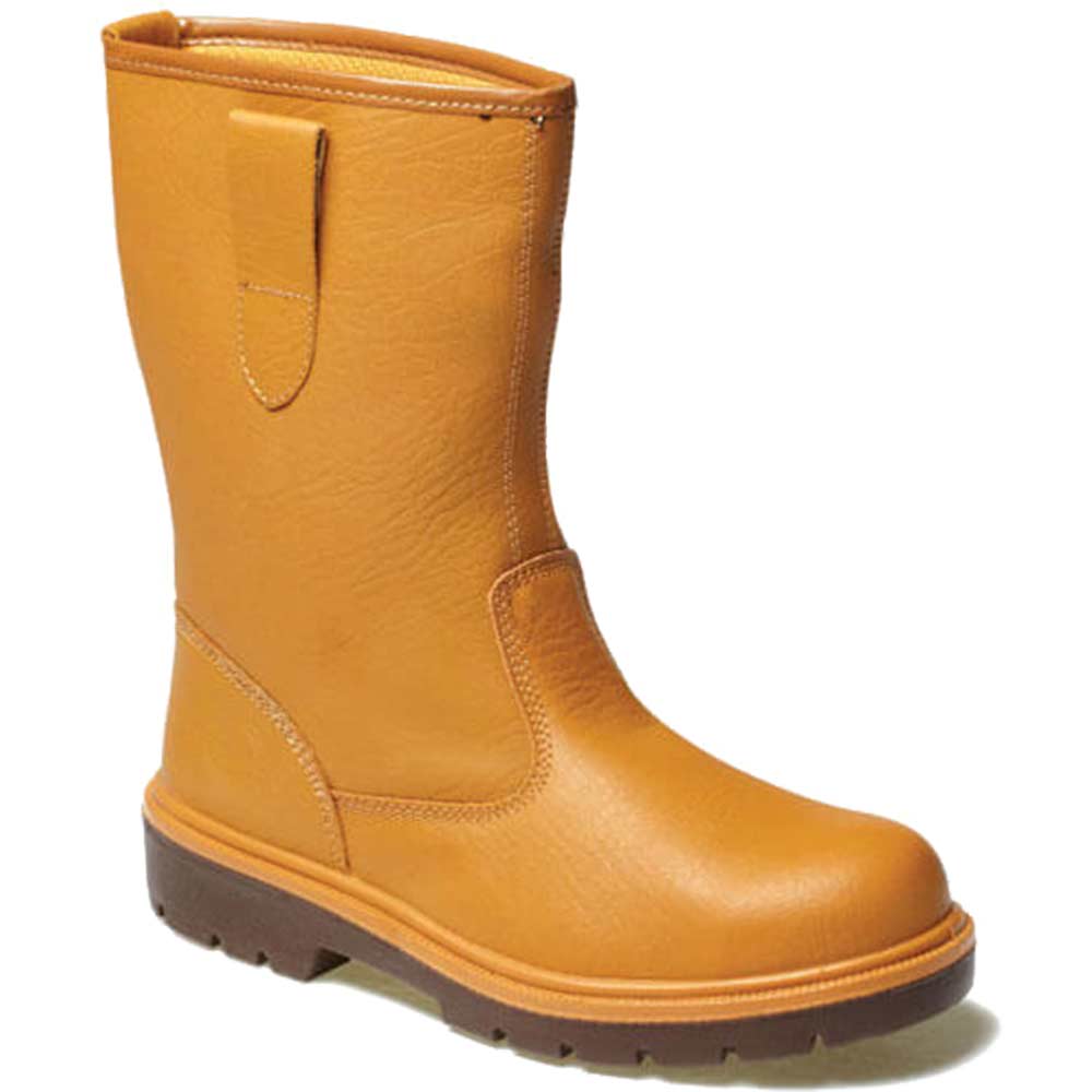 Image of Dickies Mens Super Safety Rigger Work Boots Unlined Tan Size 7