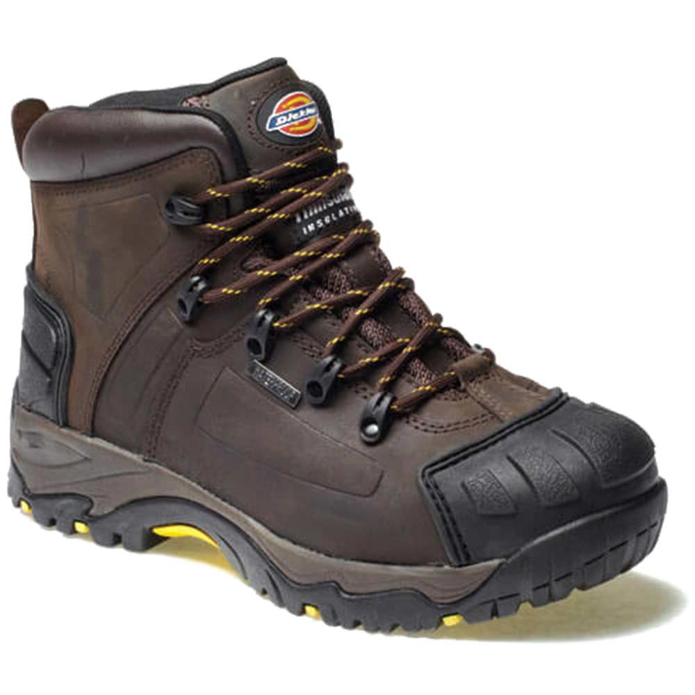 Dickies Mens Medway Super Safety Hiker Work Boots Brown Size 12