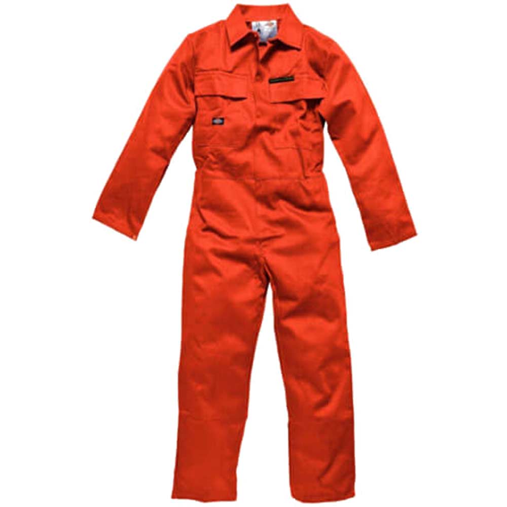 Image of Dickies Mens Proban Flame Retardant Overalls Orange 48&quot; Chest