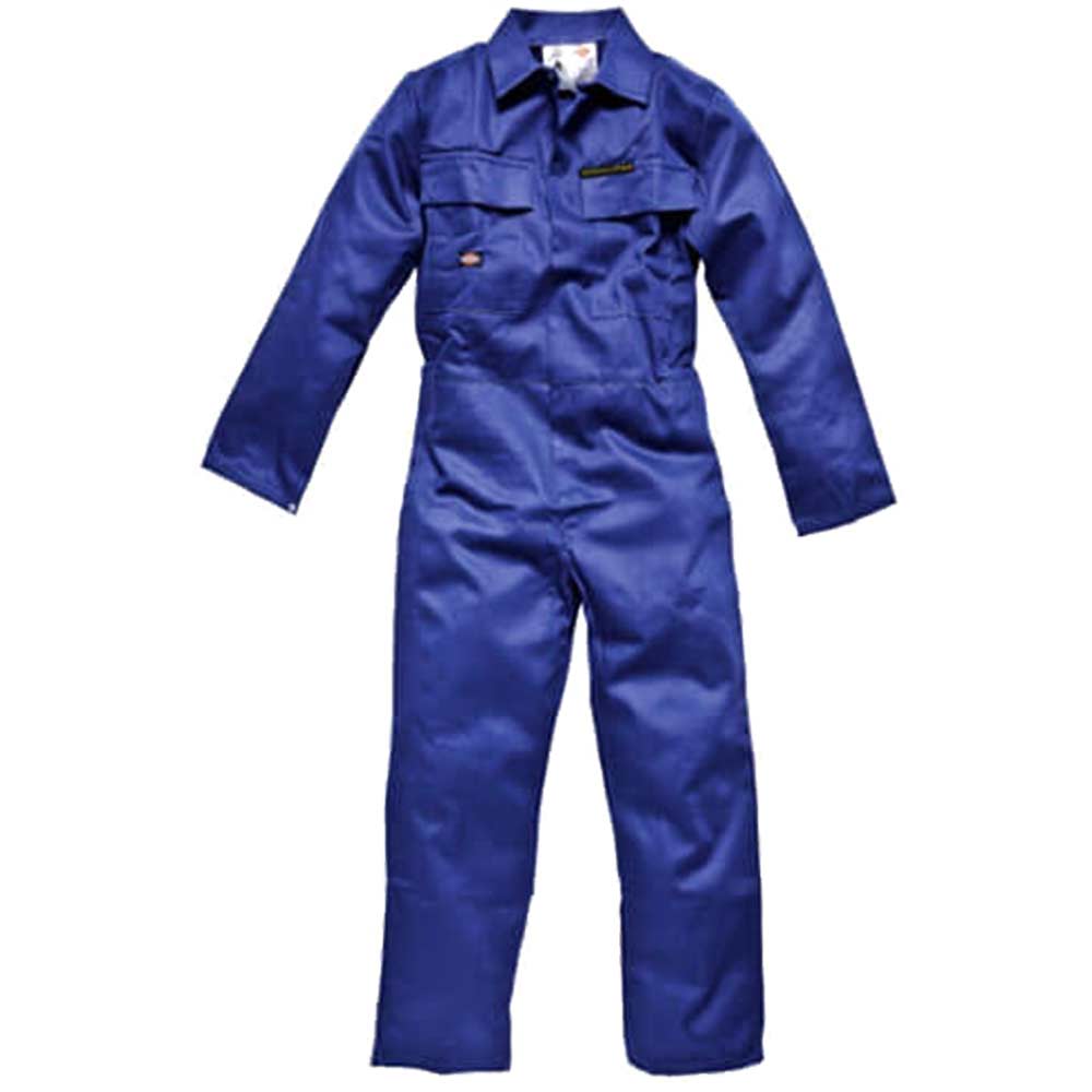 Image of Dickies Mens Proban Flame Retardant Overalls Royal Blue 46&quot; Chest