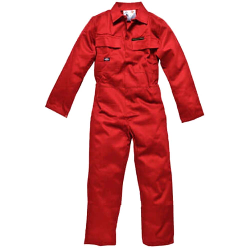 Image of Dickies Mens Proban Flame Retardant Overalls Red 36&quot; Chest
