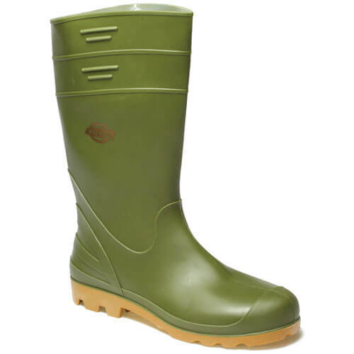 Dickies Mens Pennine Wellington Boots Green Size 7