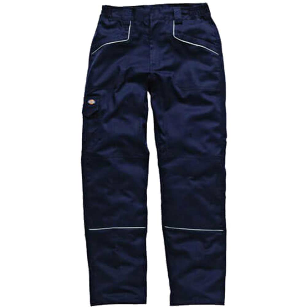 Dickies Mens Industry 260 Work Trousers Navy Blue Waist 34" Leg 31"