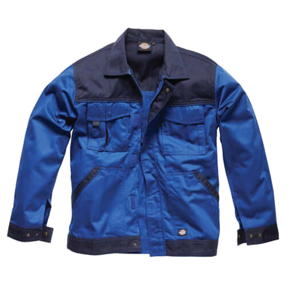 Image of Dickies Mens Industry 300 Two Tone Work Jacket Royal / Navy Small