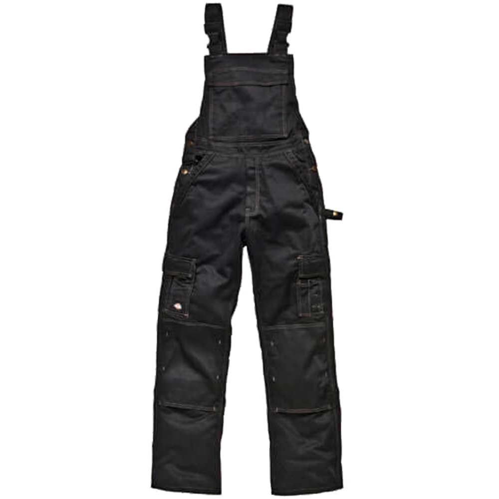 Dickies Mens Industry 300 Two Tone Work Bib & Brace Black 46" Waist 33" Leg