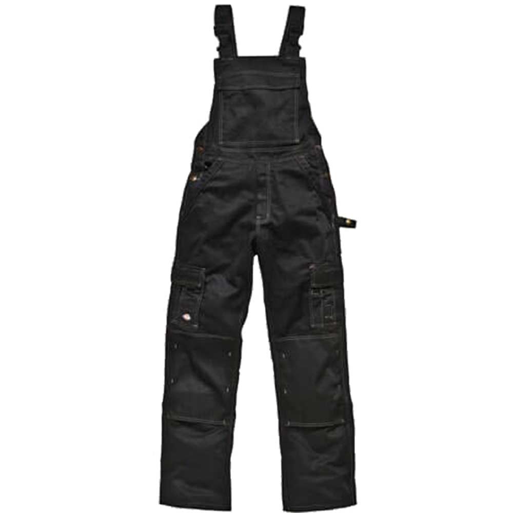 Dickies Mens Industry 300 Two Tone Work Bib & Brace Green / Black 36" Waist 30" Leg
