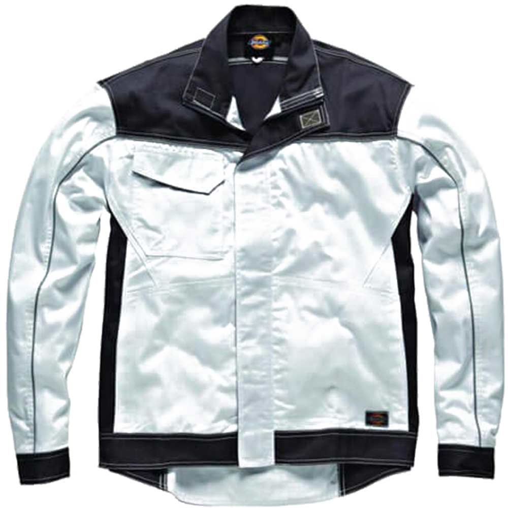 Dickies Mens Industry 260 Jacket White / Grey Large