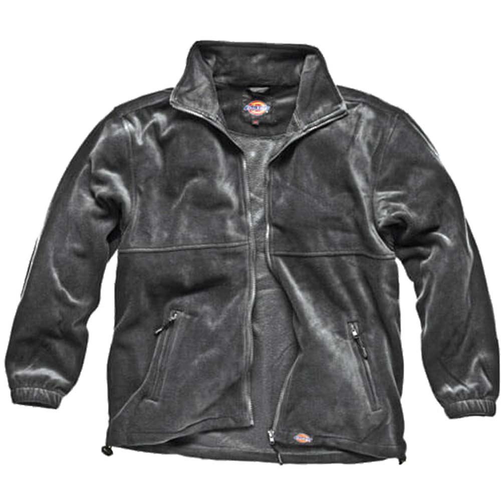 Image of Dickies Mens Seville Fleece Jacket Charcoal Grey Medium