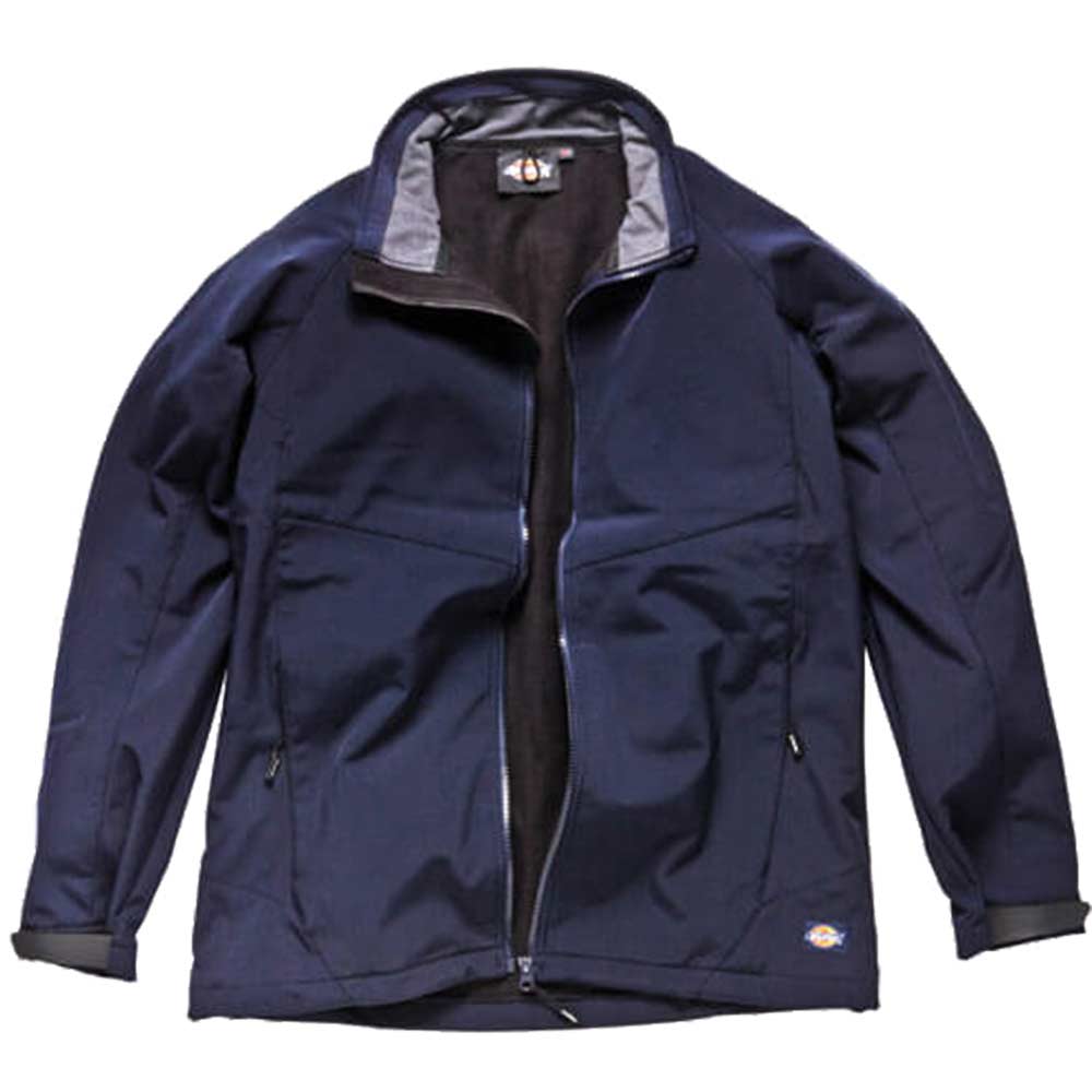 Image of Dickies Mens Softshell Jacket Navy Blue Small
