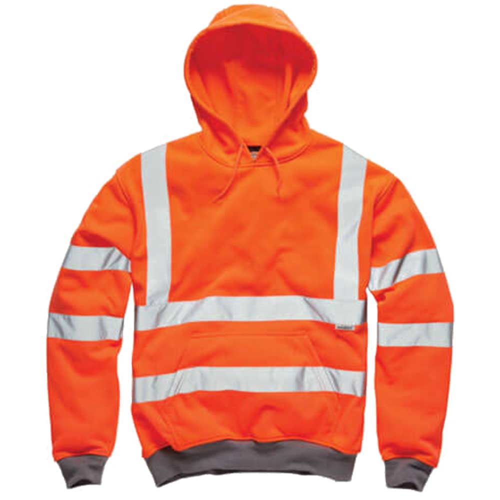 Dickies High Vis GO/RT Hooded Sweatshirt Orange 3XL