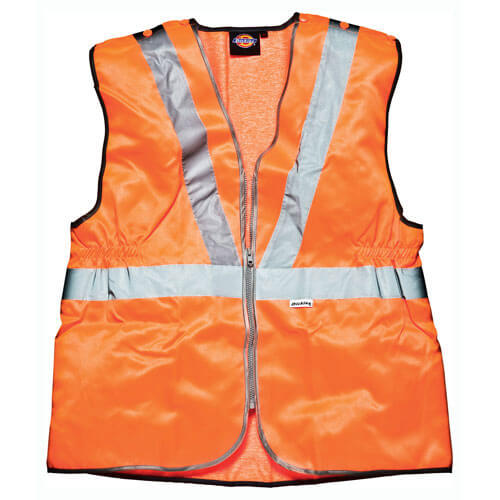 Dickies GO/RT Hi Vis Safety Waistcoat Orange XXXL