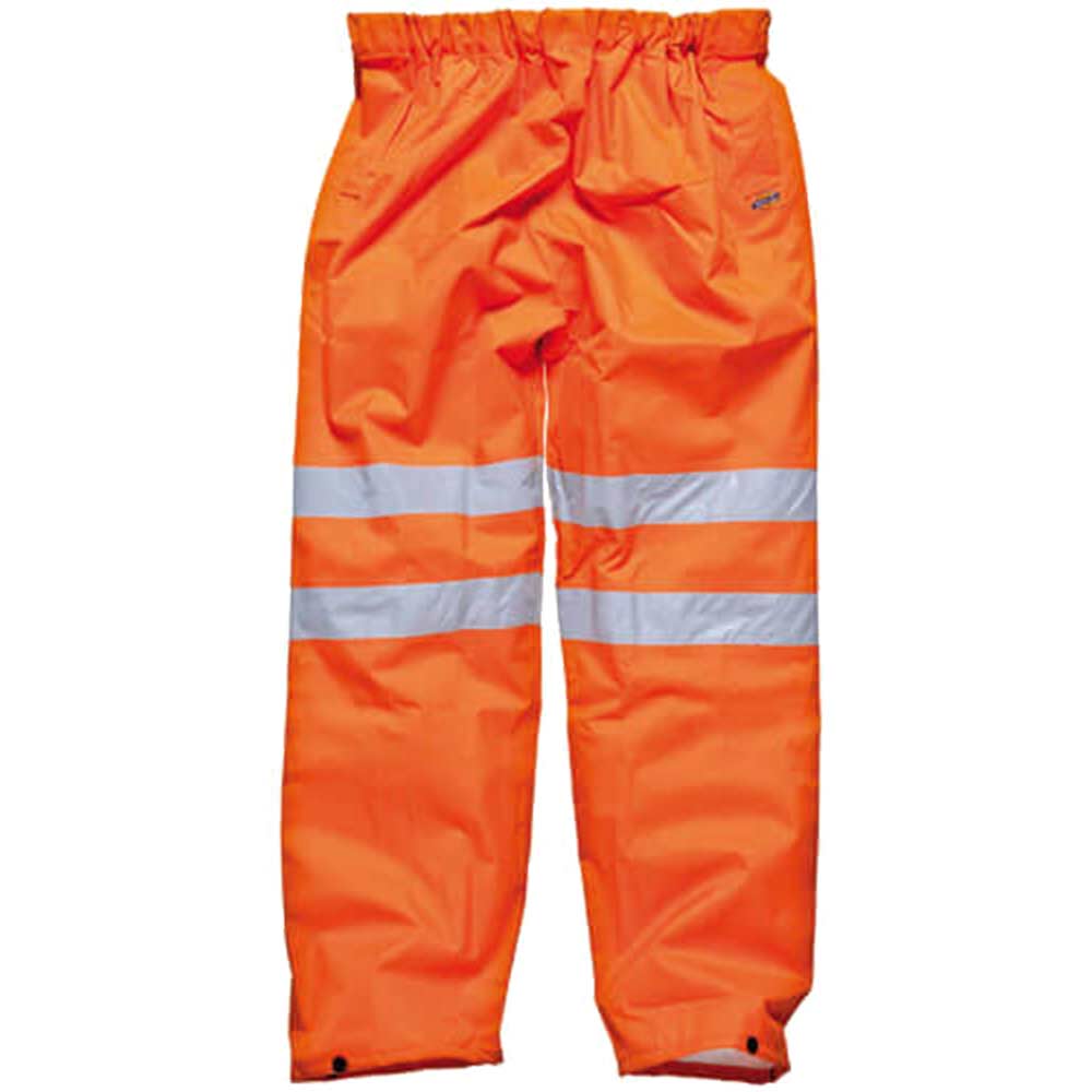 Dickies High Vis GO/RT Over Trousers Orange Medium