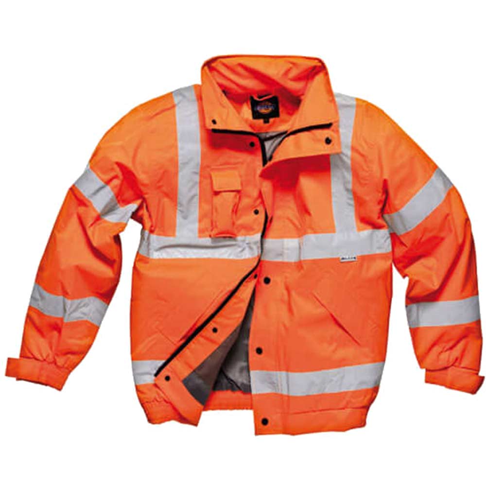 Image of Dickies High Vis GO/RT Bomber Jacket Orange Medium