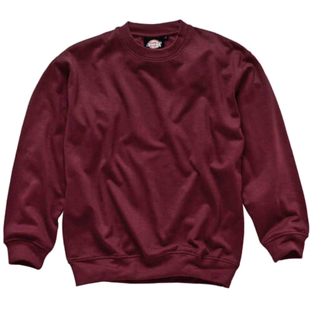 Dickies Mens Crew Neck Sweatshirt Burgundy 3XL