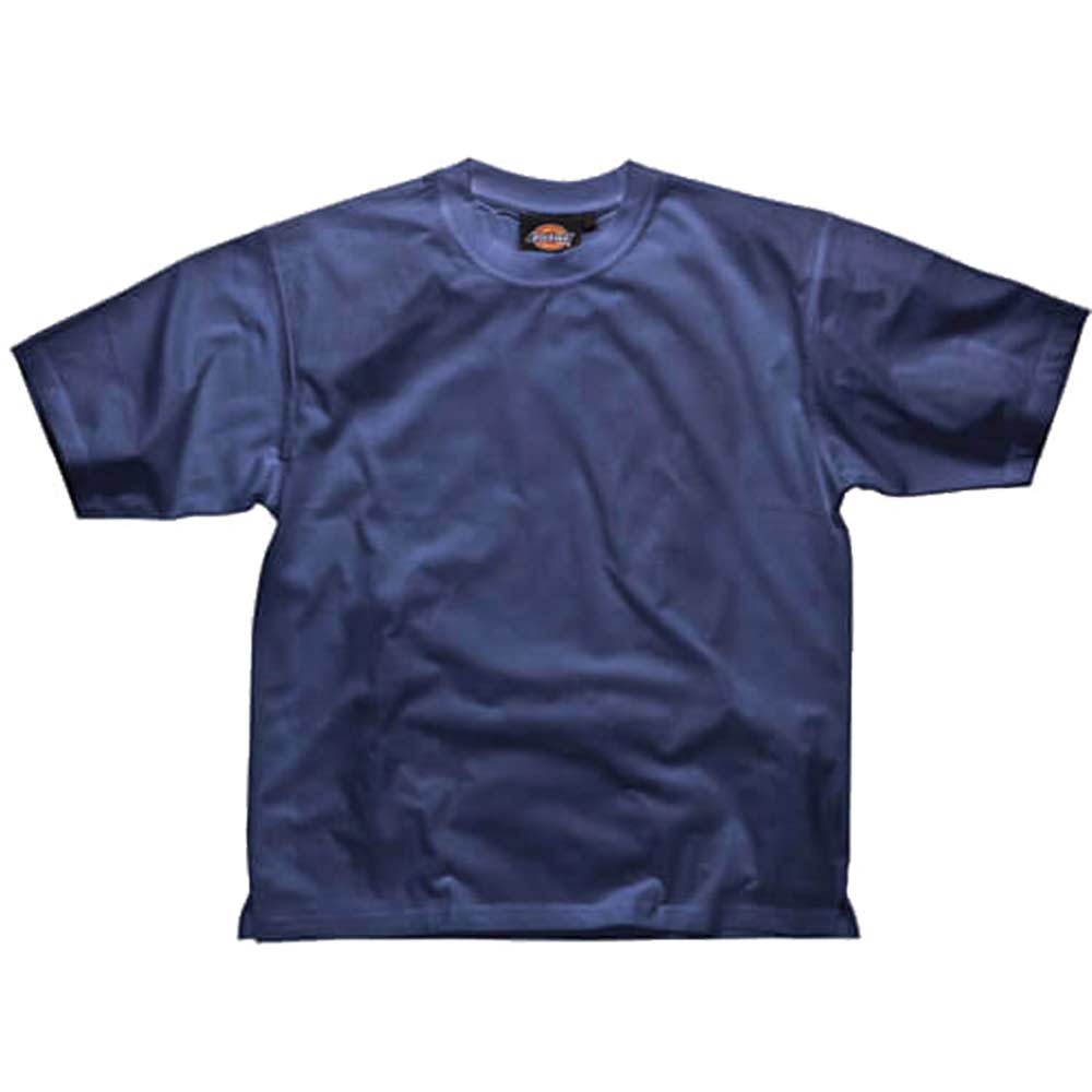 Image of Dickies Mens Crew Neck Cotton T Shirt Navy Blue Medium