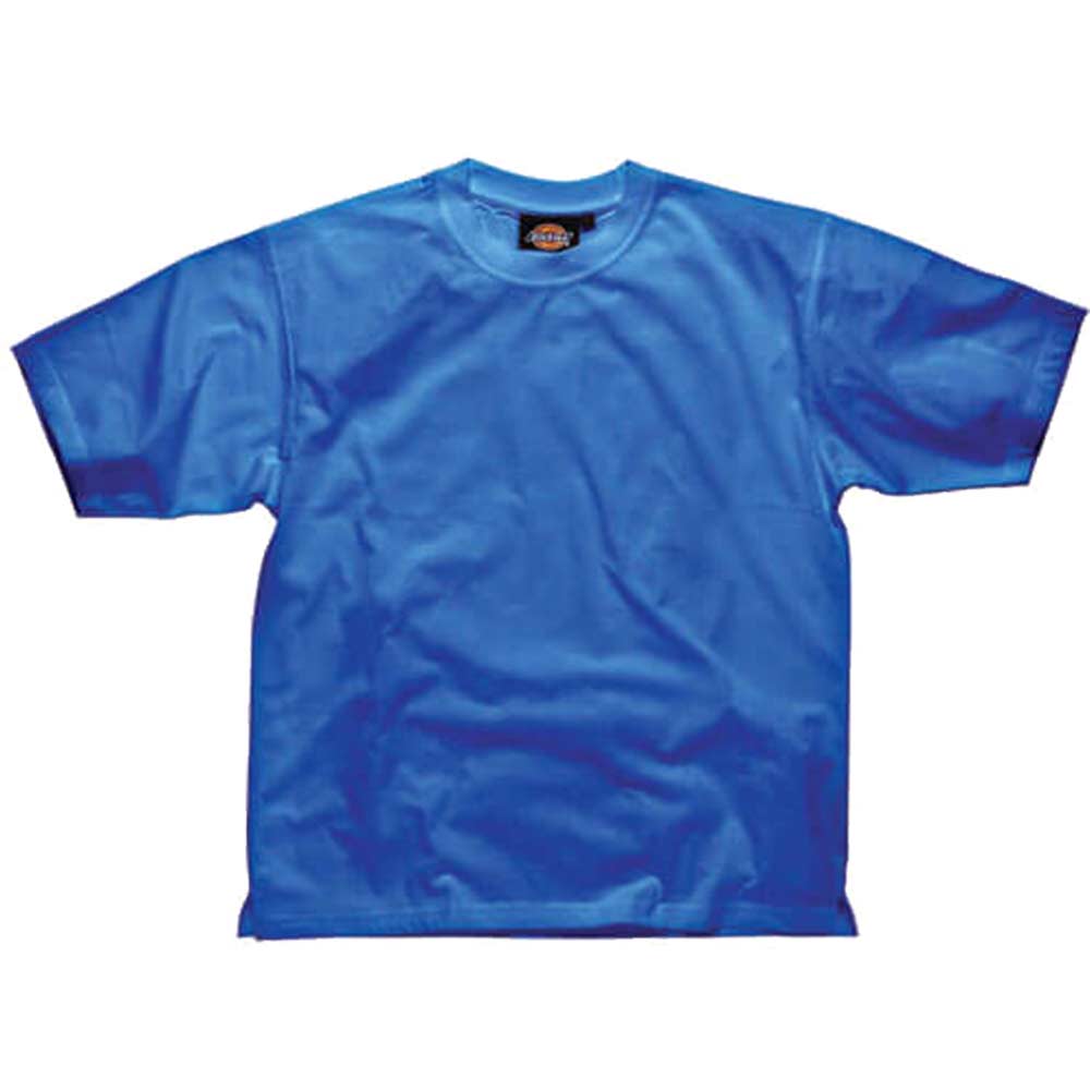 Dickies Mens Crew Neck Cotton T Shirt Royal Blue Small