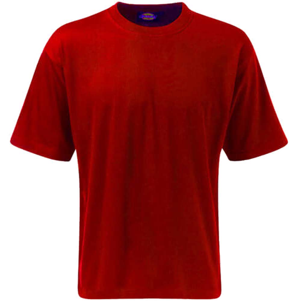Image of Dickies Mens Crew Neck Cotton T Shirt Red Small