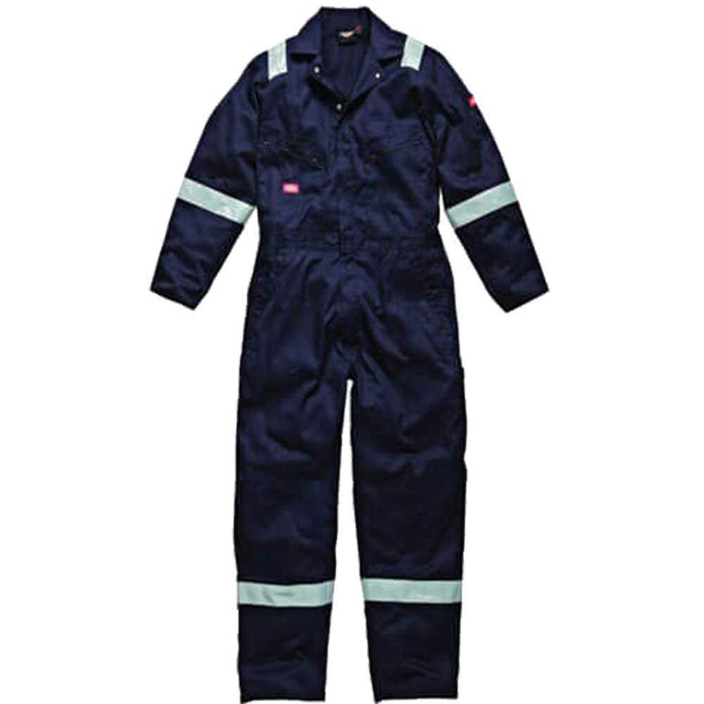 Dickies Mens Lightweight Cotton Overalls Navy Blue Small