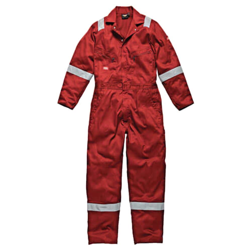 Image of Dickies Mens Lightweight Cotton Overalls Red 3XL