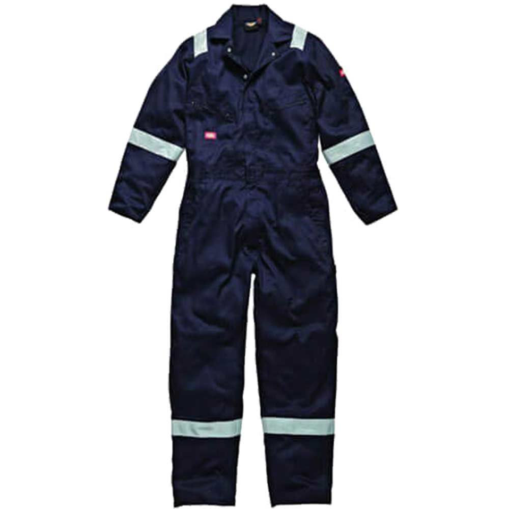 Dickies Mens Lightweight Cotton Overalls Navy Blue Medium