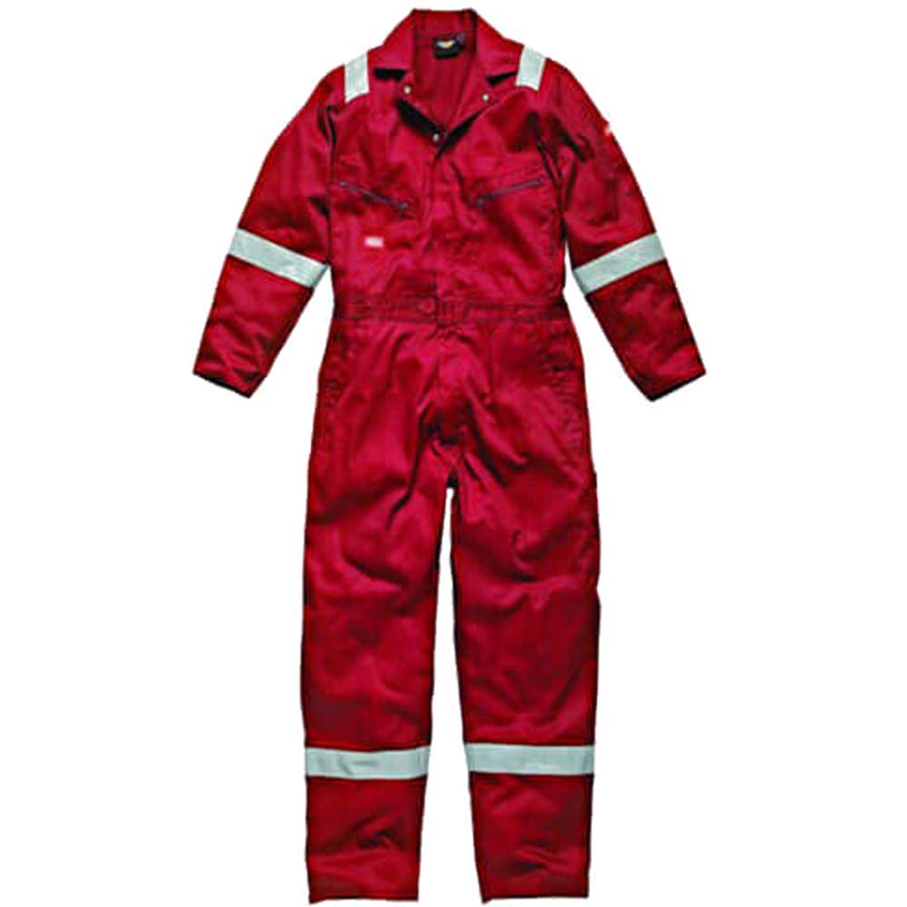 Dickies Mens Lightweight Cotton Overalls Red XL