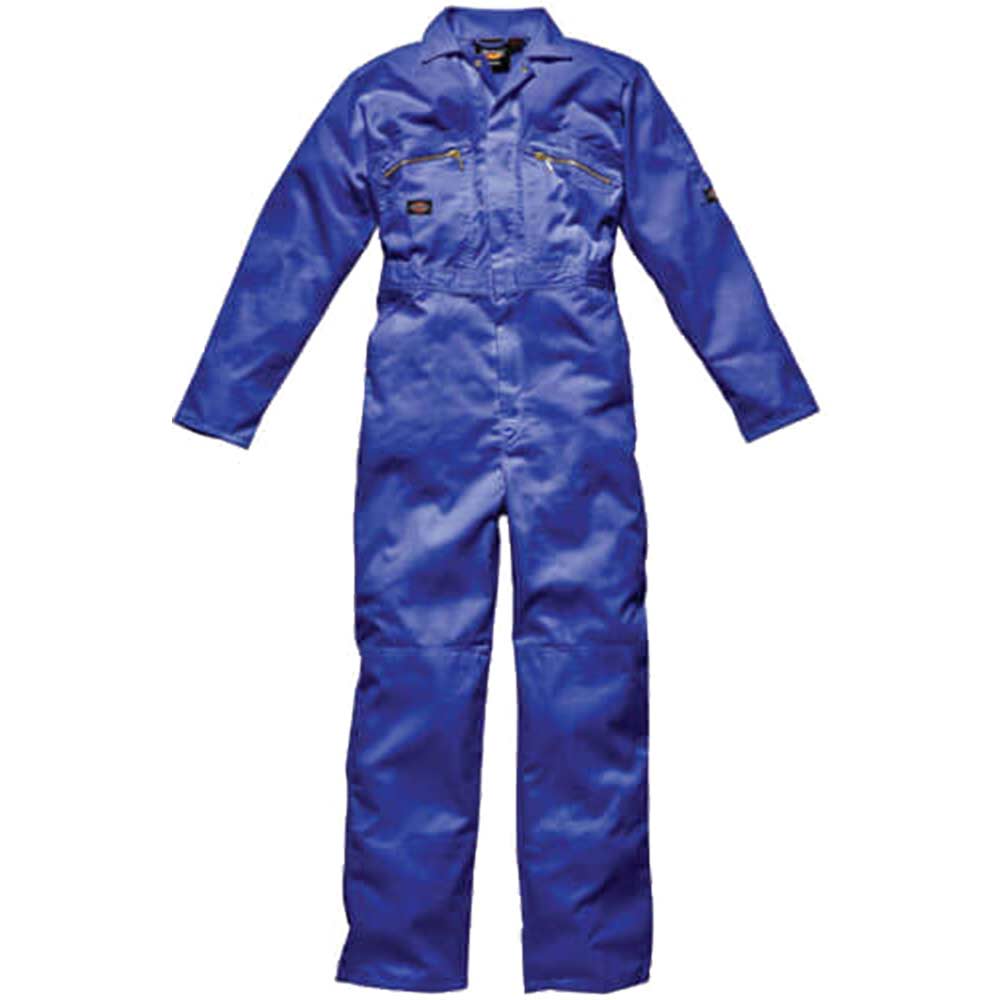 Image of Dickies Mens Redhawk Overalls Royal Blue 36&quot; Chest & 30&quot; Leg
