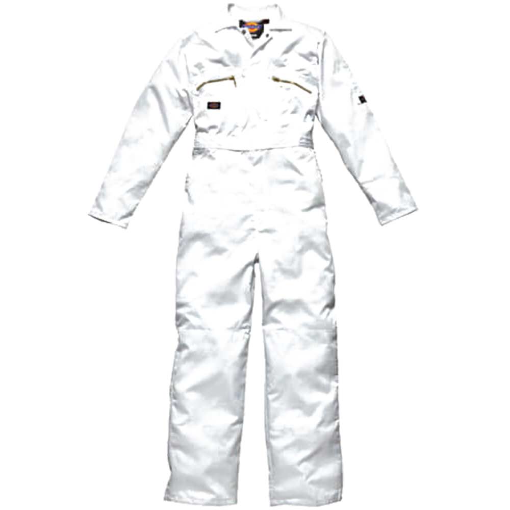 Dickies Mens Redhawk Overalls White 48" Chest & 30" Leg