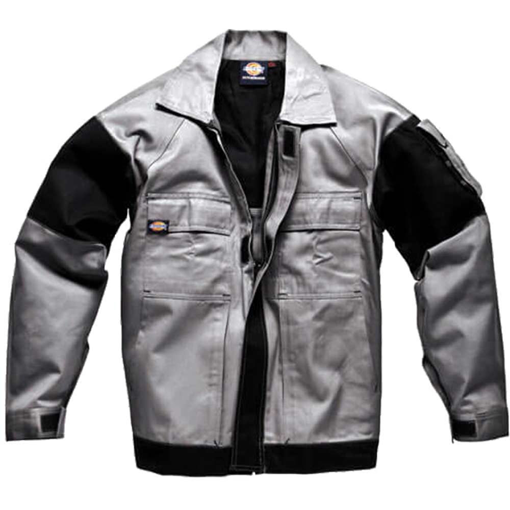 Dickies Mens Grafter Duo Tone 290 Work Jacket Grey / Black 2XL
