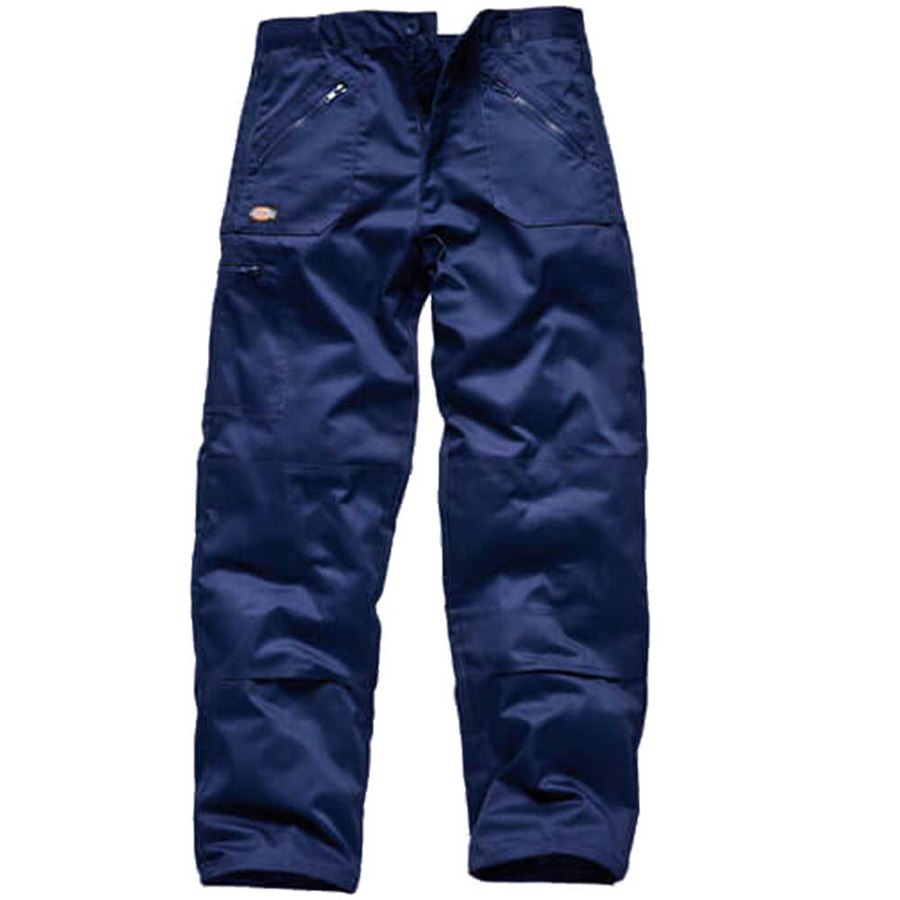 Dickies Mens Redhawk Action Work Trousers Navy Blue 46" Waist & 33" Leg