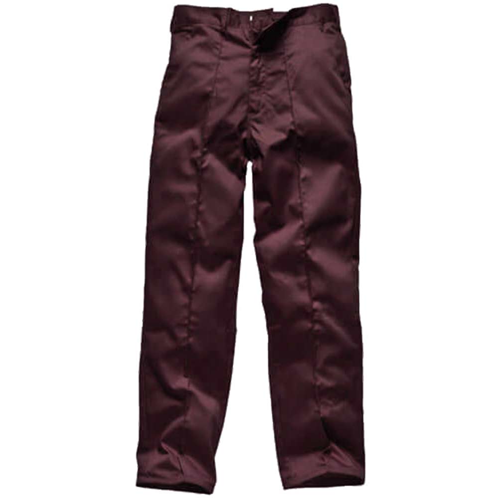 Dickies Mens Redhawk Work Trousers Maroon 34" Waist & 33" Leg