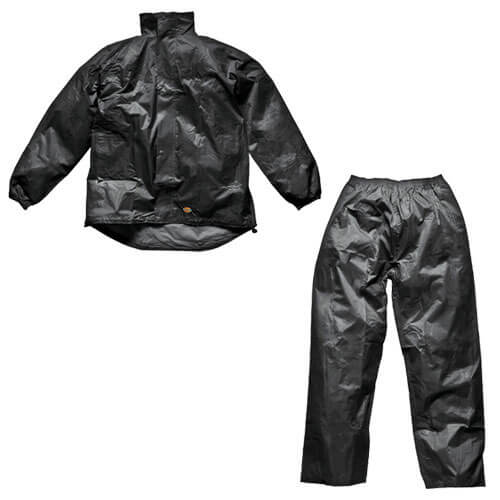 Dickies Mens Vermont Waterproof Suit Black Medium