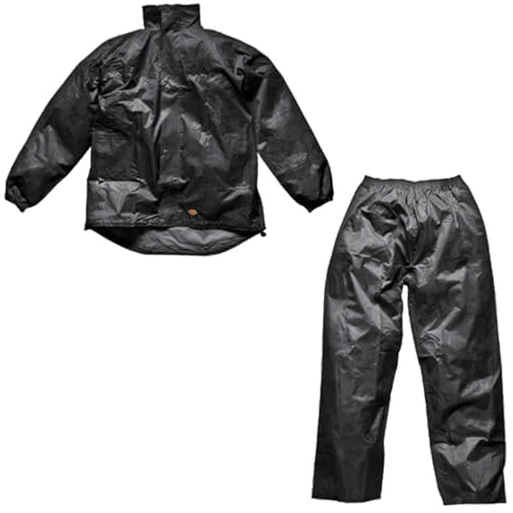 Dickies Mens Vermont Waterproof Suit Black Medium