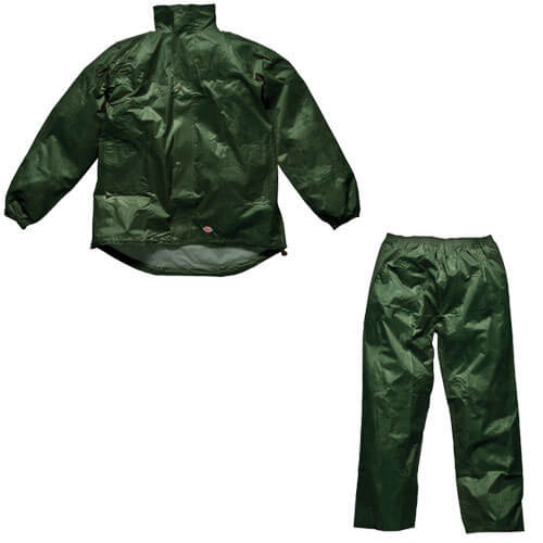 Dickies Mens Vermont Waterproof Suit Dark Green XL